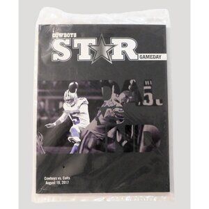 Dallas Cowboys Star Gameday Program Dan Bailey Colts 8/19/17 Sealed